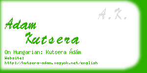 adam kutsera business card